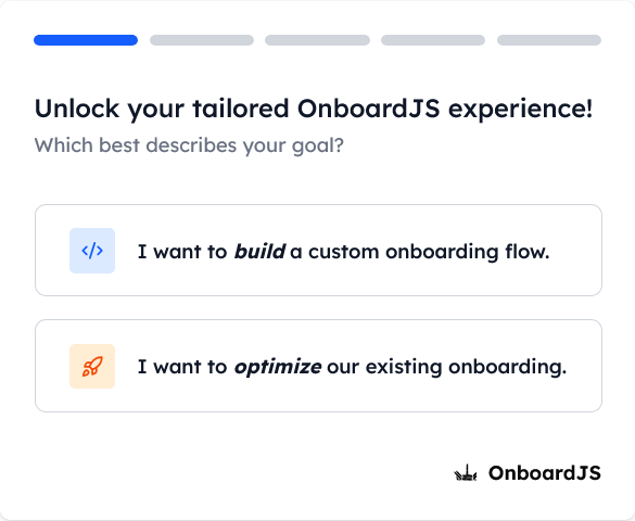 Building Seamless User Journeys: Your Guide to React Onboarding with OnboardJS