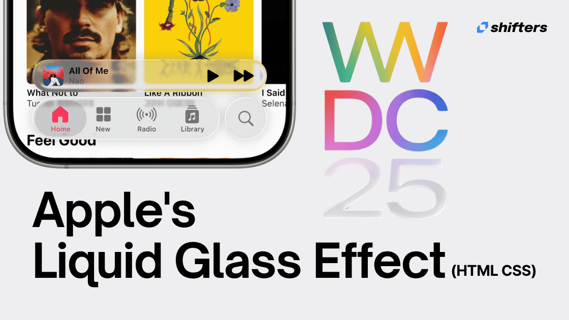 How to make Apple's Liquid Glass Effect in HTML CSS - Featured Image