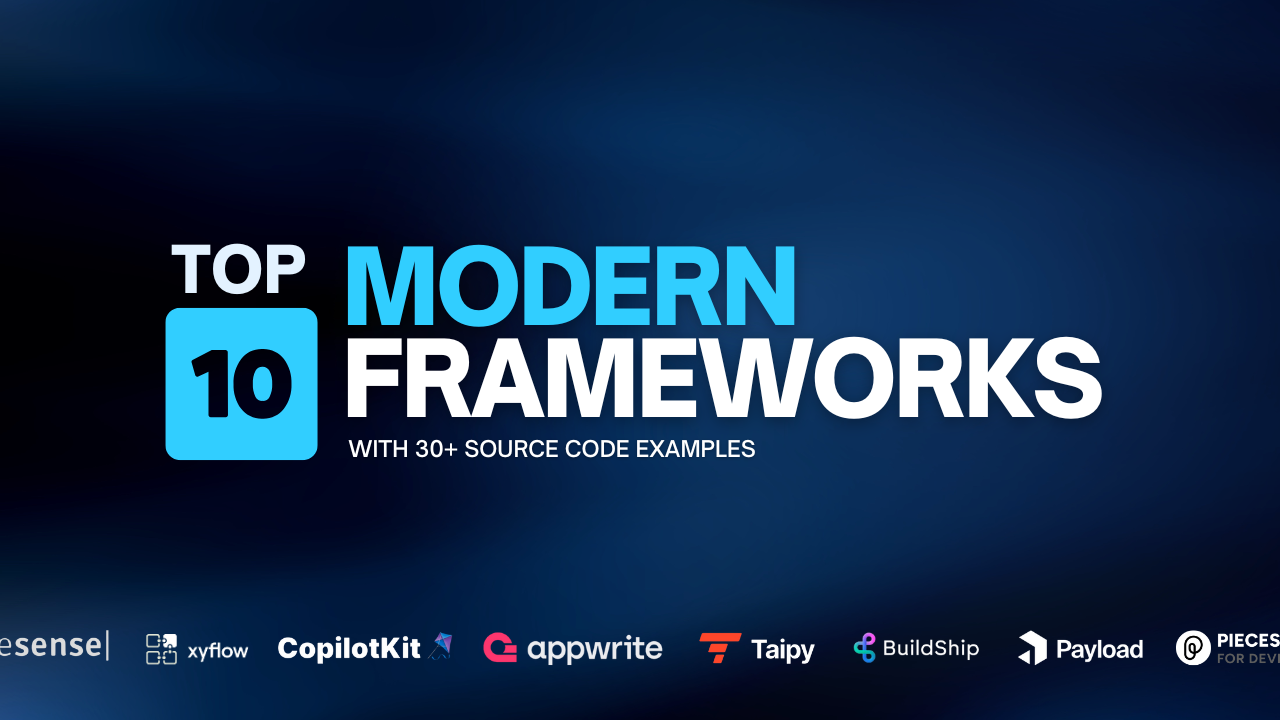 10 Modern Frameworks with 30+ Projects - Featured Image