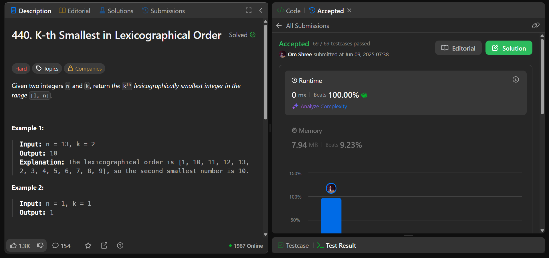 🌍 K-th Smallest in Lexicographical Order: LeetCode 440 (C++ | JavaScript | Python)